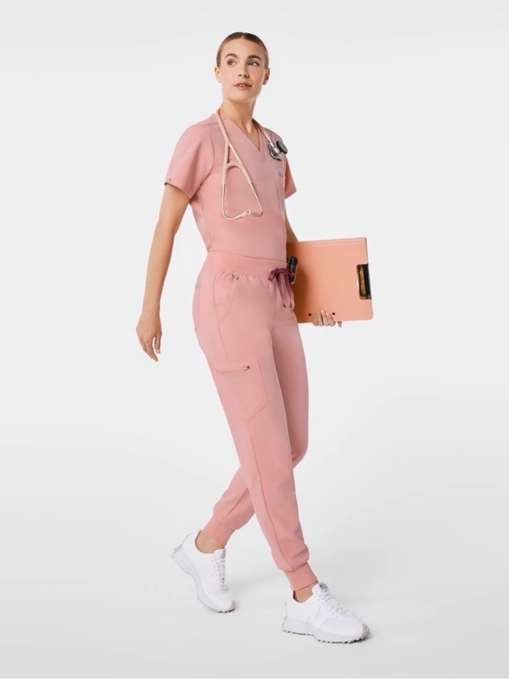 FIGS Pink Sand Scrub Set
Top: small
Bottom: medium